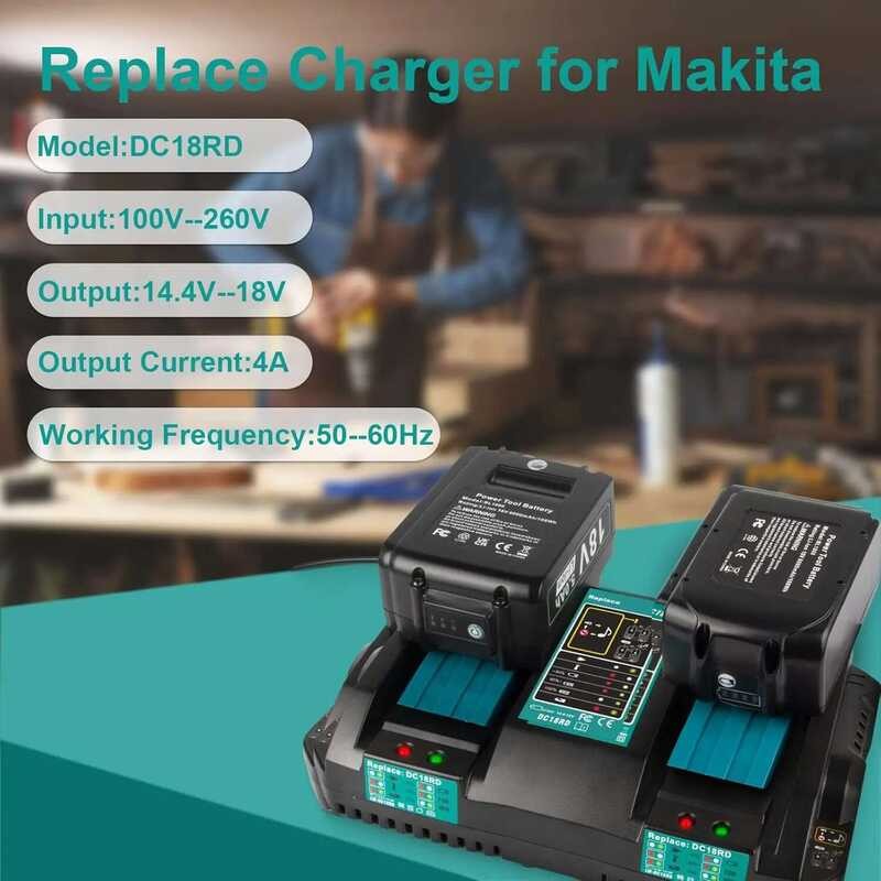 18V COD Lithium Charging Current 4A/6A For Makita Dual Ports Li-Ion ...