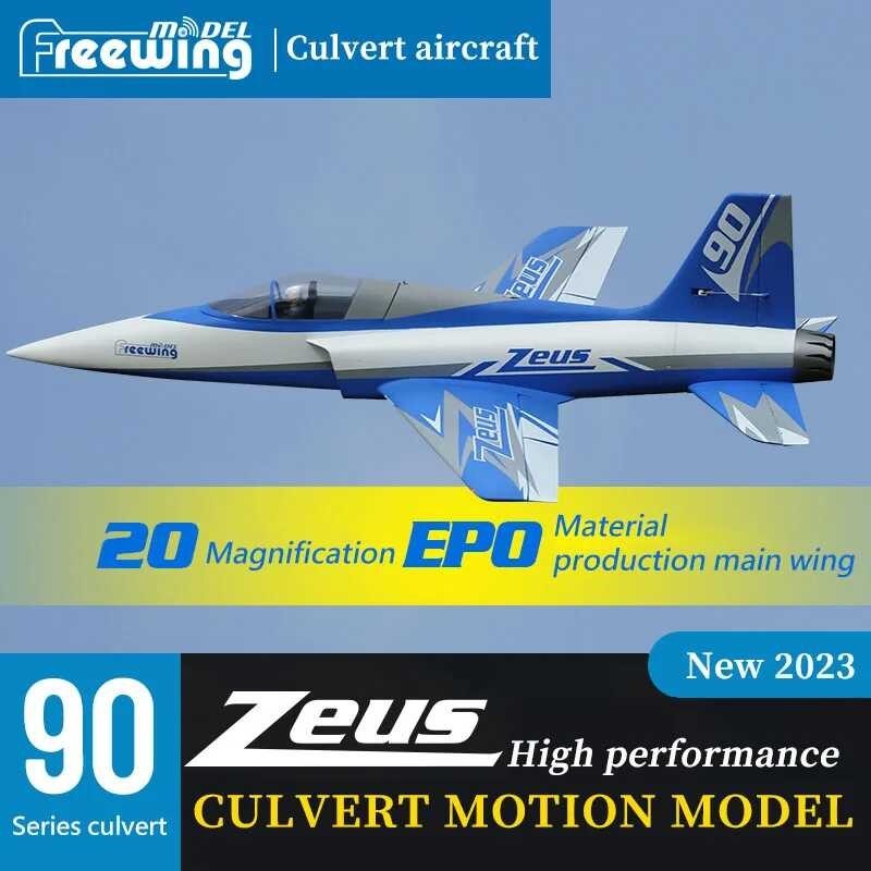 Freewing RC Plane Electric Jet 90Mm EDF Airplane Zeus 6S 8S PNP Or Kit