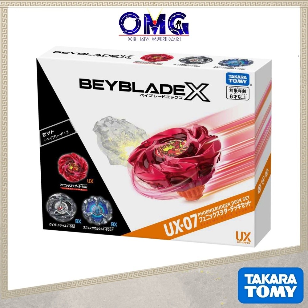 Beyblade X Booster UX-07 Phoenix - Takara Tomy, Sortie Août 2024 - Pour Collection Ou Combat