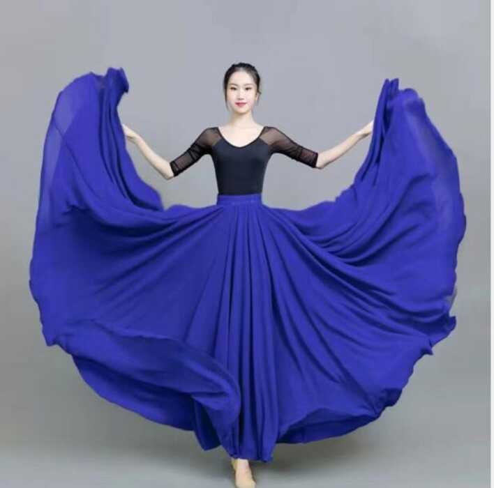 1Pcs/Lot Belly Solid Modern Dcing Chiffon Skirt Dce Costumes Bellydce ...