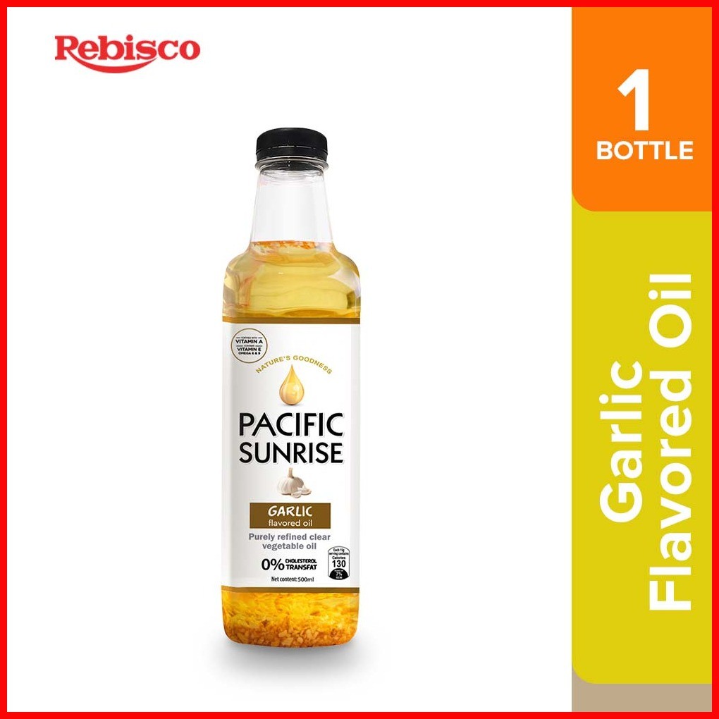 Pacific Sunrise Garlic Flavored Vegetable Oil Pet 500ml Shopee