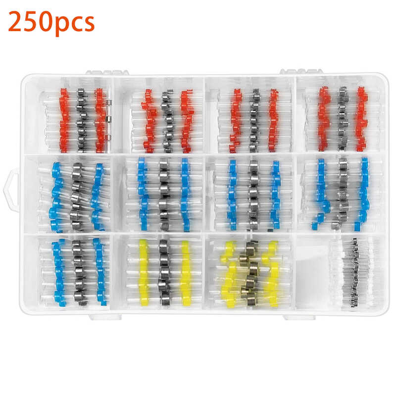 thumbnail image 2 of Kuzavtye 250-Pack Heat Shrink Wire Connectors - Marine & Automotive Terminals, 22-10 AWG, 3:1 Ratio 2 of 6