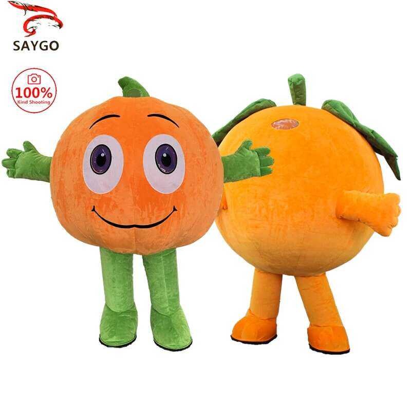AA SAYGO Orange Pumpkin Plush Iatable Adult Character Cosplay Halloween ...