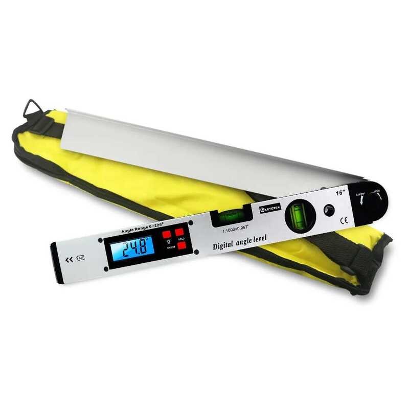 70 0-225 1 Degree Electronic Protractor Digital Angle Finder Meter ...