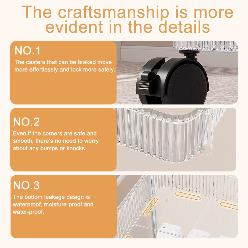 JOYLAND 4 Layer Nappy Organiser Rack with Wheel Baby Essentials ...