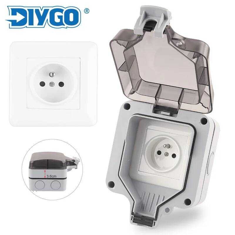Xj Ip66 FR Outdoor Weatherproof 16A Grounded 250V Waterproof Power ...