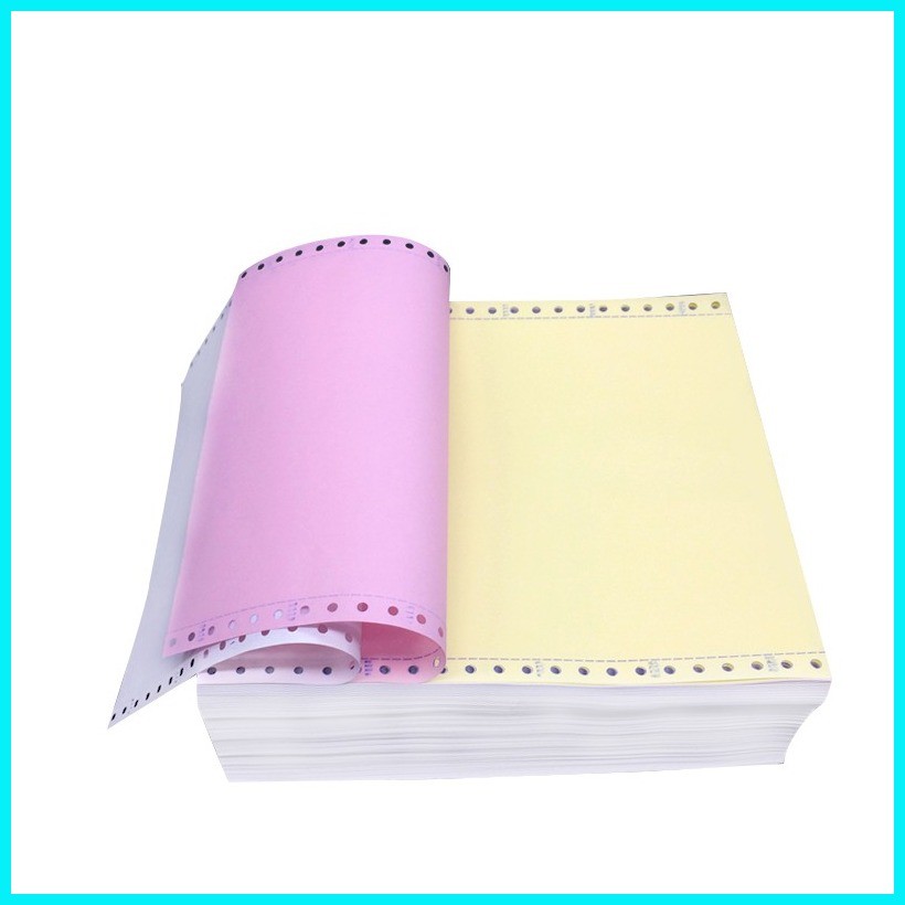 BHM Carbonless Continous Paper 1 Half, 3 Ply for Dot Matrix Paper ...