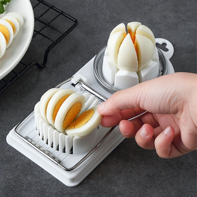 Multi-Function Egg Cutter Stainless Steel Egg Slicer Two-in-One Cutter ...