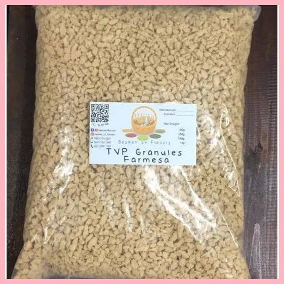 ♨ TVP Granules Farmesa Meat Extender 100g 250g 500g 1000g 1kg Shopee