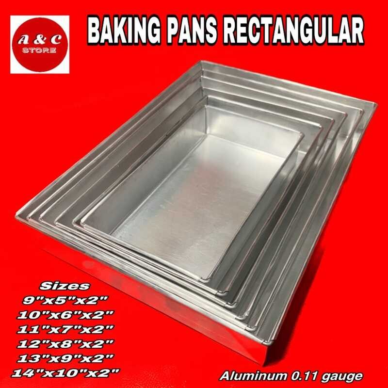 BAKING PAN RECTANGULAR ALUMINIUM (6Pcs. 1 SET DIFFERENT Sizes) Shopee