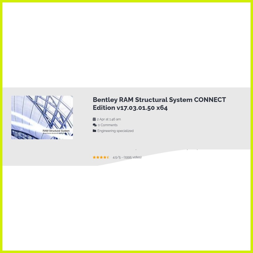 ♣ RAM Structural System CONNECT Edition V17 FULL VERSION | LIFETIME USE ...