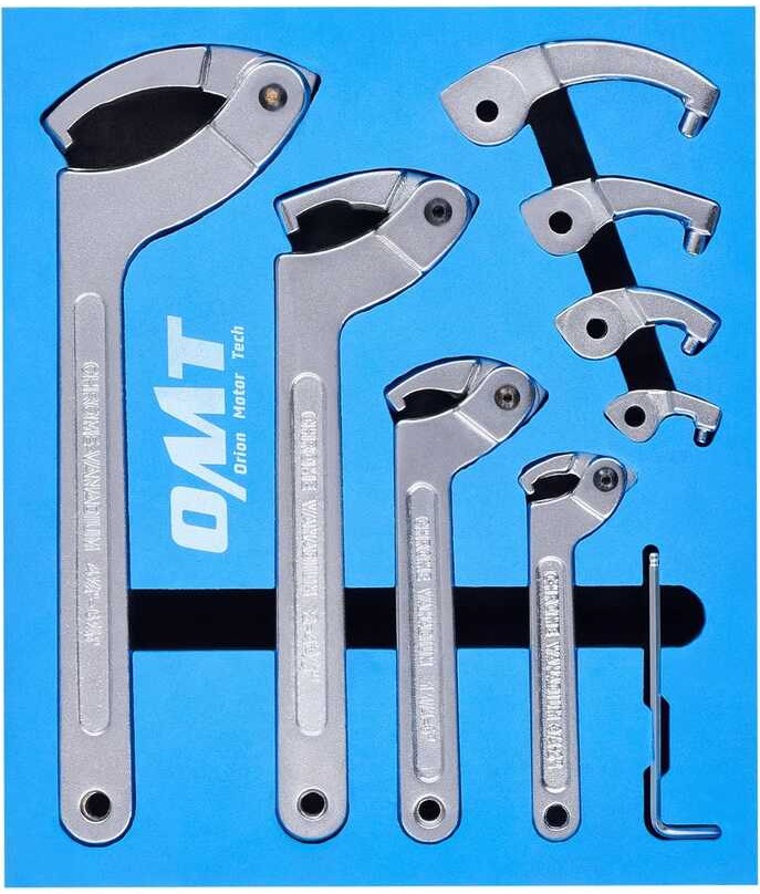 Tech Orion Motor 8pc Adjustable Pin Tool Set, Spanner Nut Wrench Tools ...