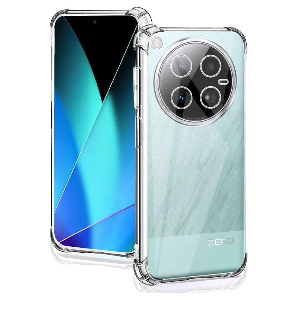 For Infinix Zero 40 4G Shockproof Case Clear Silicone Soft Phone Case ...