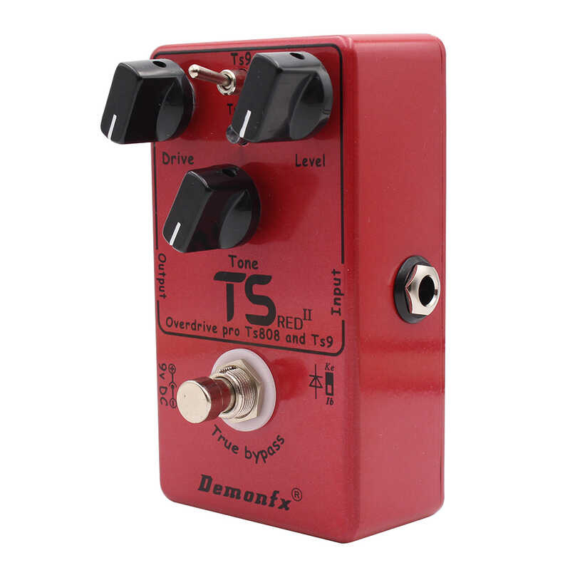 FX Demon TS RED II Guitar Effect Pedal True Bypass Distortion Overdrive