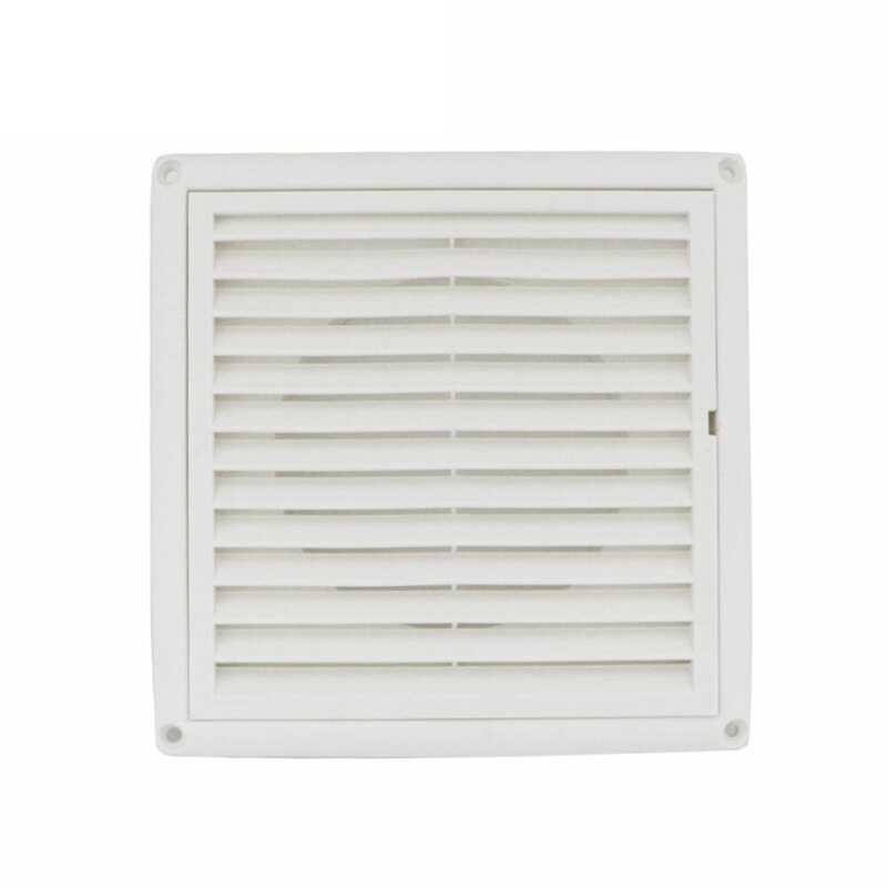 Square ☥ Outdoor Vent Louver Ventilation Grill With Filter Fresh Air