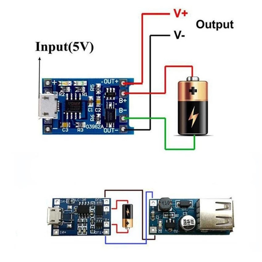 TP4056 battery 18650 charger module With Protection Micro/Type c ...