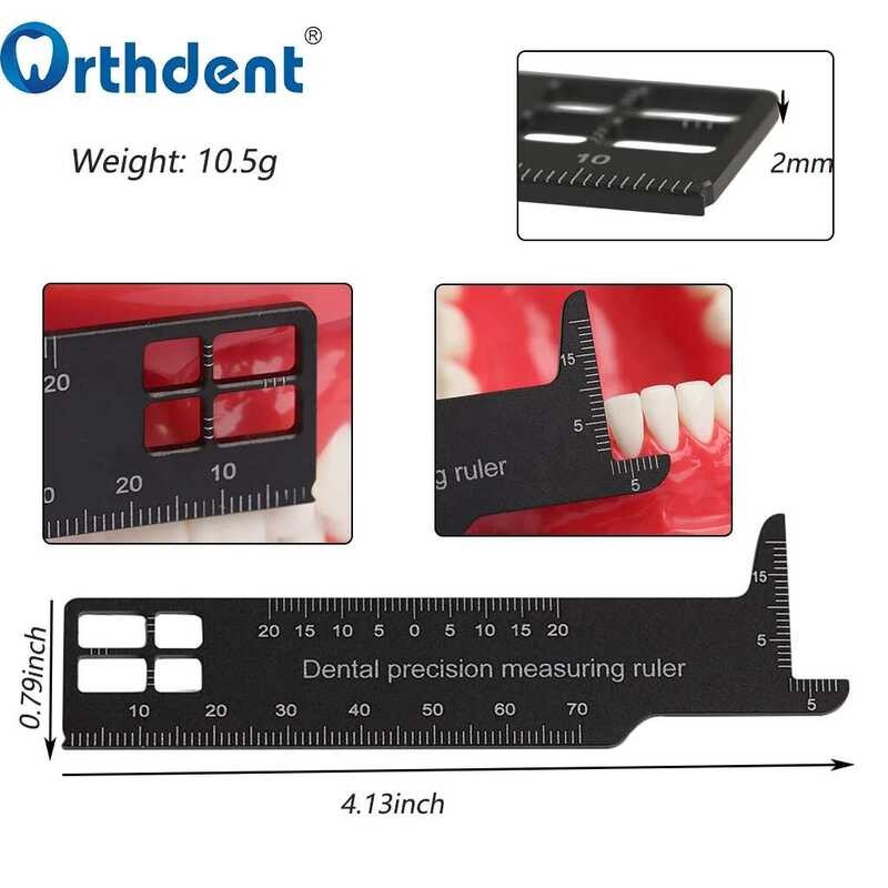 1Pc Dental Precision Gauge Measuring Ruler Span Measure Scale Tooth ...