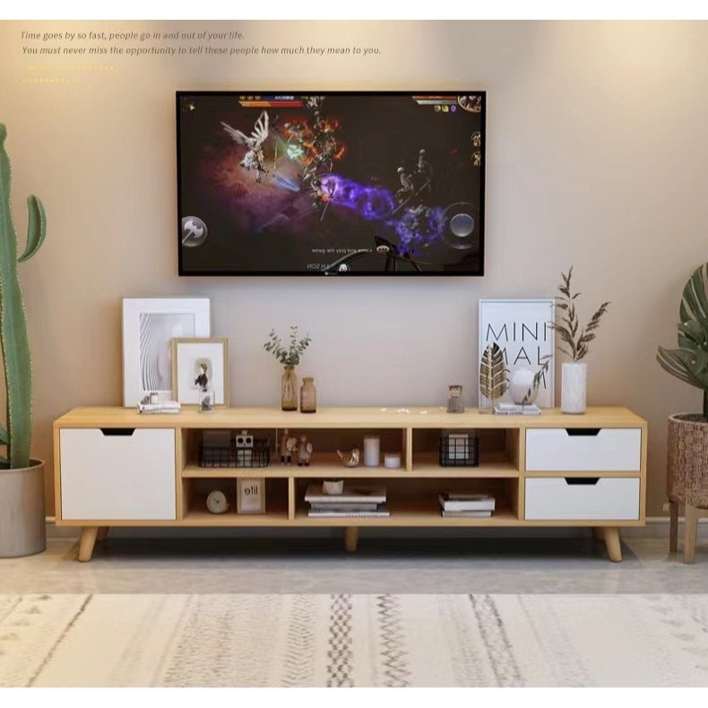 COD 120CM TV Rack Cabinet Table Multifunctional Table Modern Living ...
