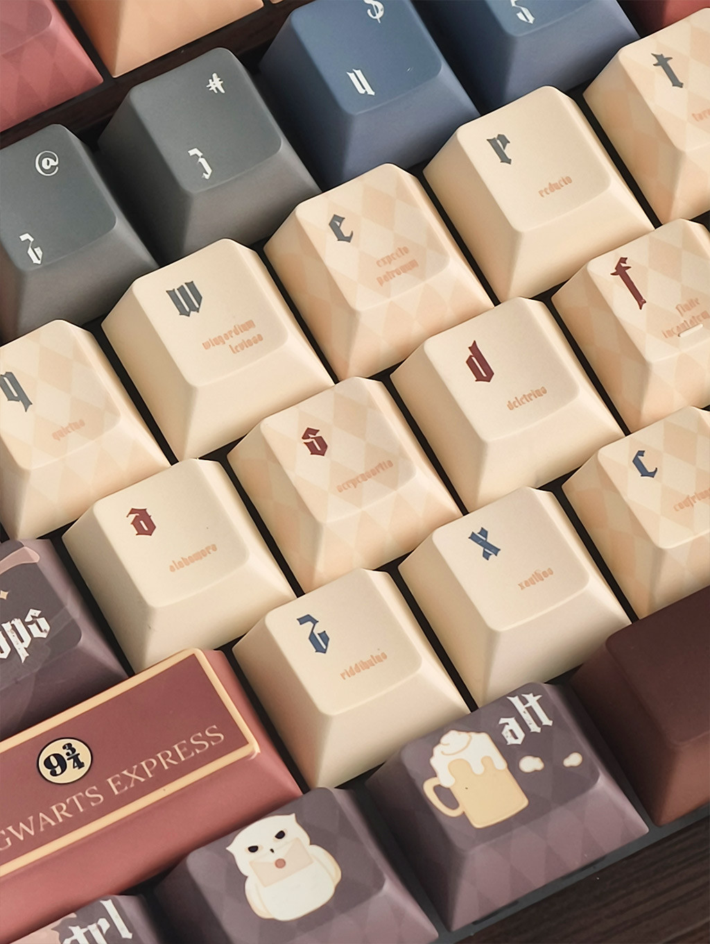 Hogwarts Keycaps Cherry/MOA Profile 129 Keys PBT Dye Sublimation ...