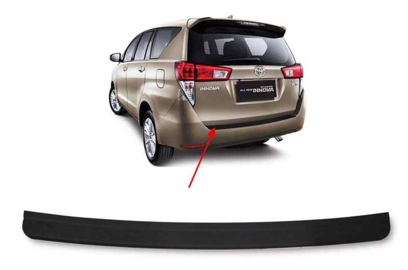 TOYOTA INNOVA 2016 To 2025 REAR STEPSILL / BUMPER GUARD BLACK ( Innova ...