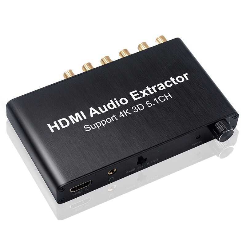 4K 3D 5.1 Channel 5.1CH Audio Extractor Decoder AC3/DTS Sound RCA HDMI ...