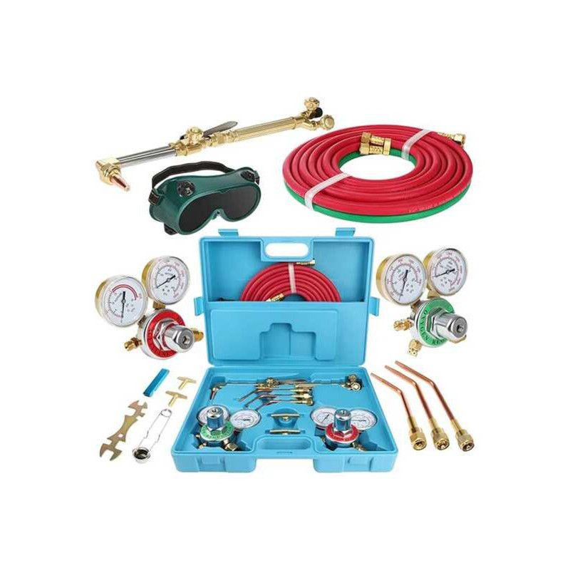 Cutting Welding Torch Oxygen & Acetylene Gas Portable Oxy Brazing Kit ...