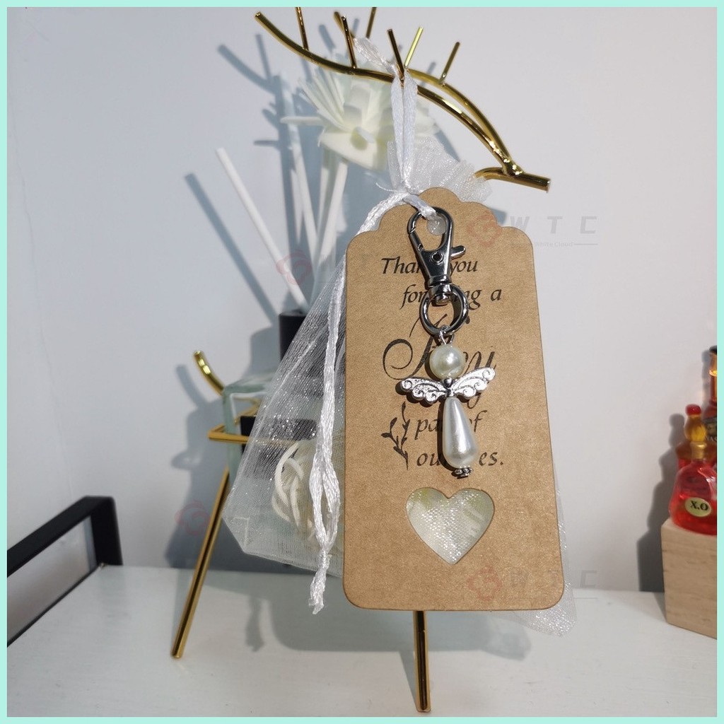 Thank You Gift Angel Keychains Wedding Favors Guardian Angel for ...