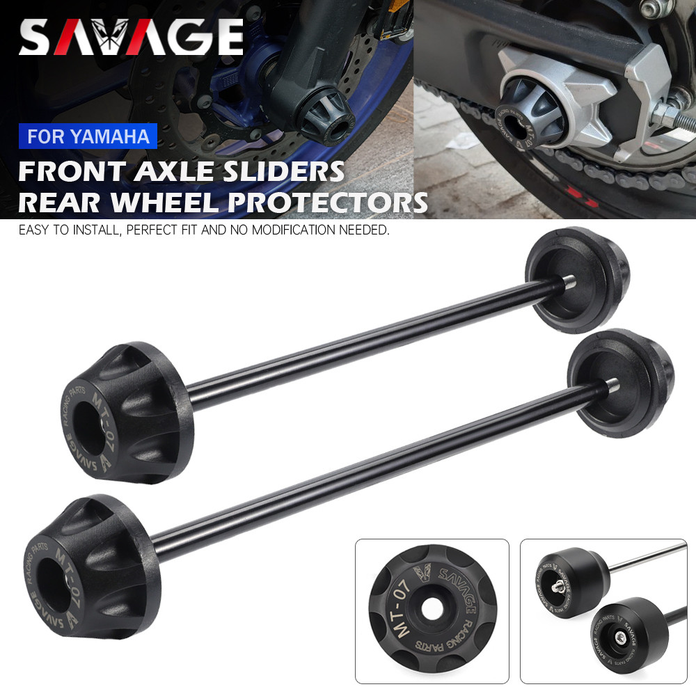 Rear Front Axle Fork Crash Slider para sa YAMAHA MT-07 FZ-07 2014-2024 ...