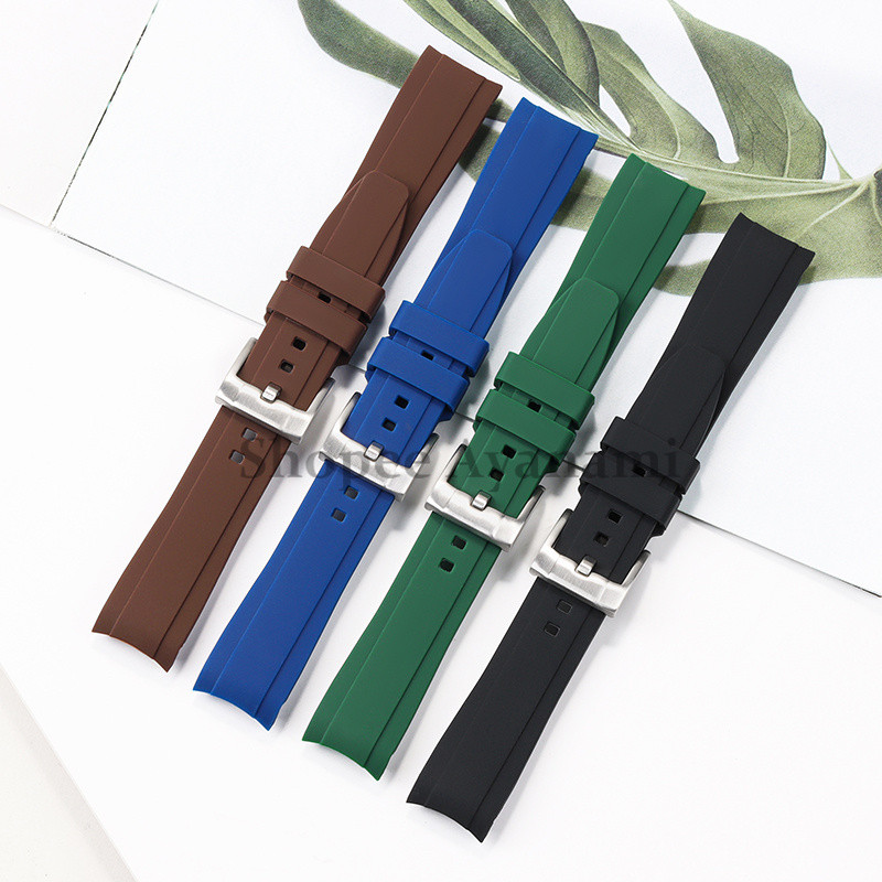 Inexpensive Luxury Rubber 21 mm Wristwatch Band DG2022A-PA-WH_K0020234 main image 0