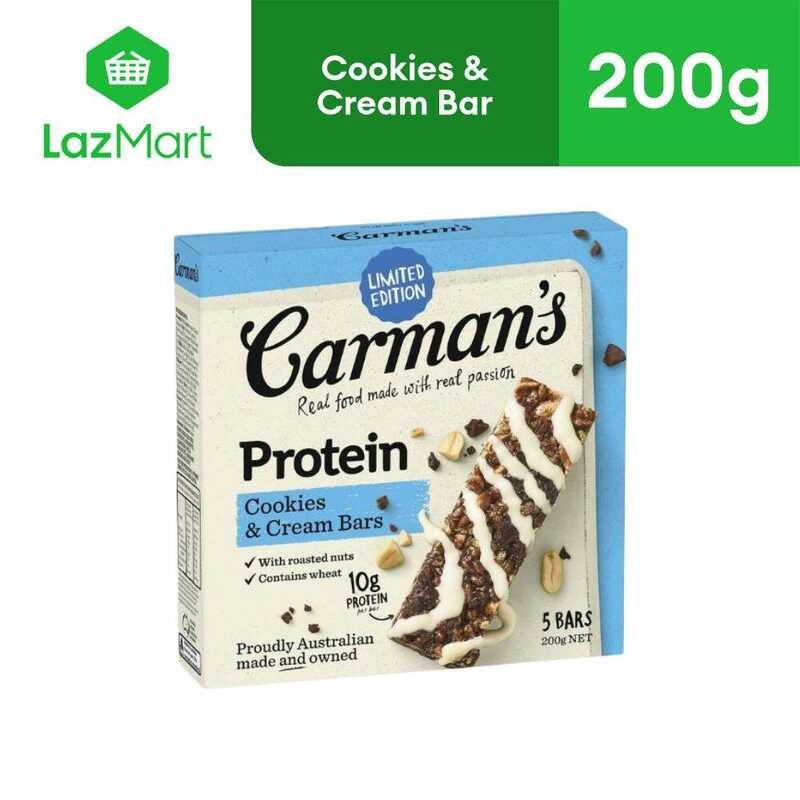 Carmans Cookies and Cream Protein Bar 200g Shopee Philippines