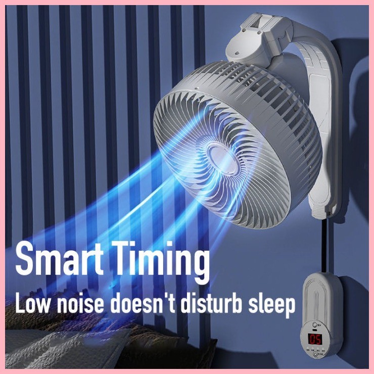 ஐ ♟ Electric Wall Fan with Remote Control Mounted Ceiling Fan Air