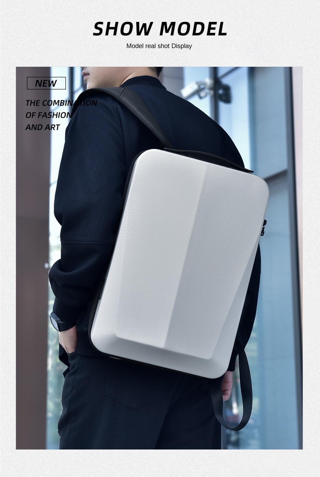 17 inch high-end computer backpack anti-theft computer backpack hard ...