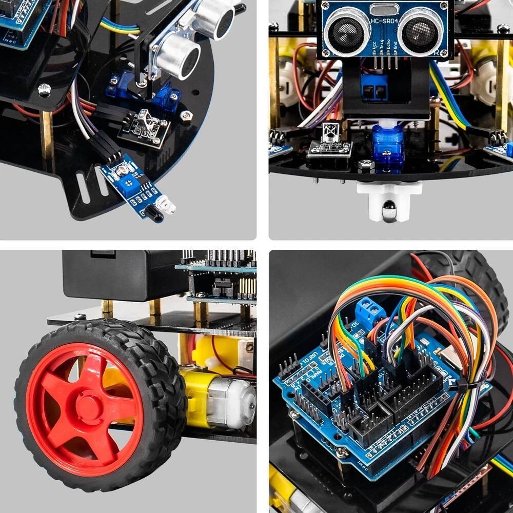 Robot Smart Car Arduino 2WD Chassis Kit for UNO R3 with Ultrasonic ...