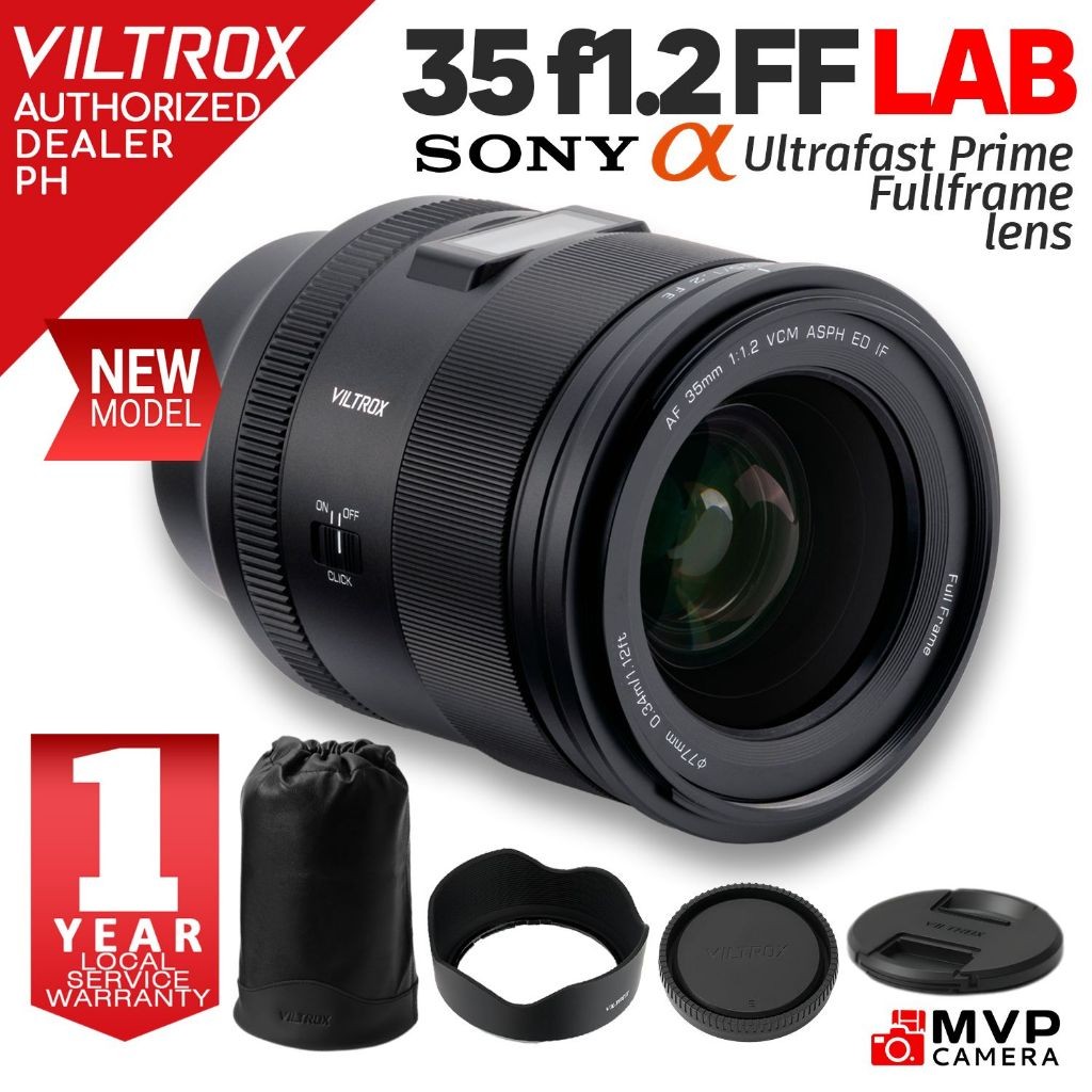 VILTROX AF 35mm f1.2 LAB FE Sony FE E-mount Lens Autofocus Dust Splash ...