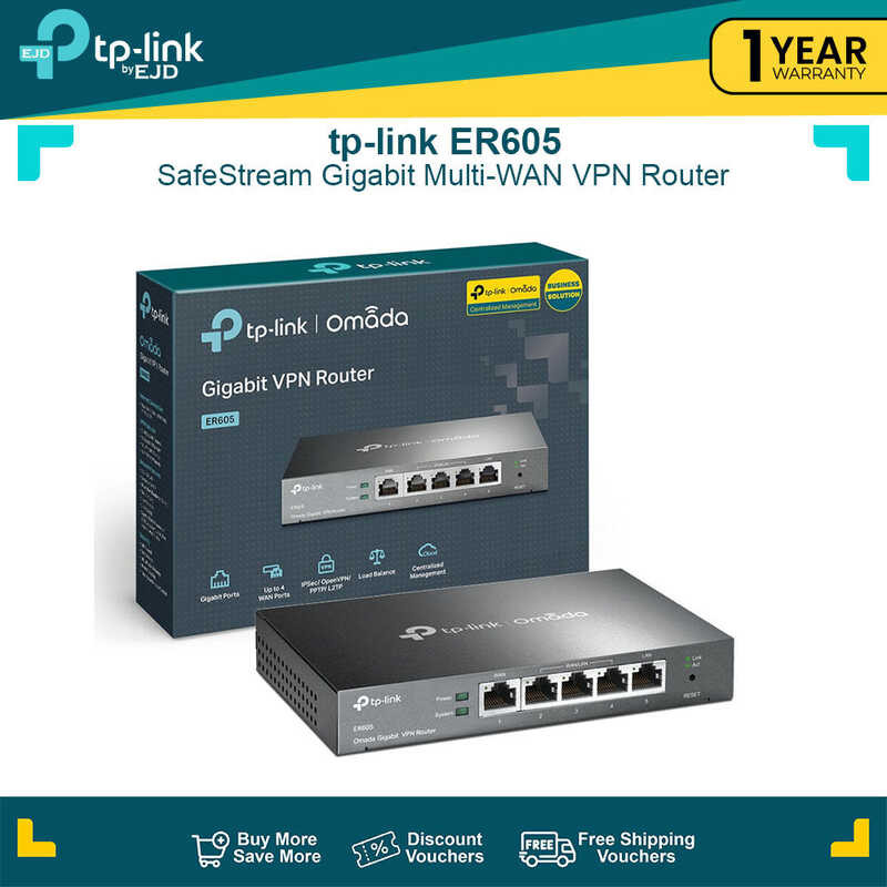 Er605 Tp-K Safestream Gigabit Multi-Wan VPN Router | Tp-K By EJD ...