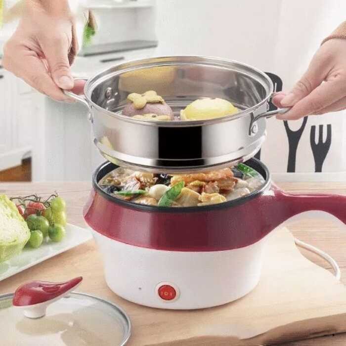 1.2L Mini Stainless Steel Grade Multi Cooker With Steamer 2 In 1 ...