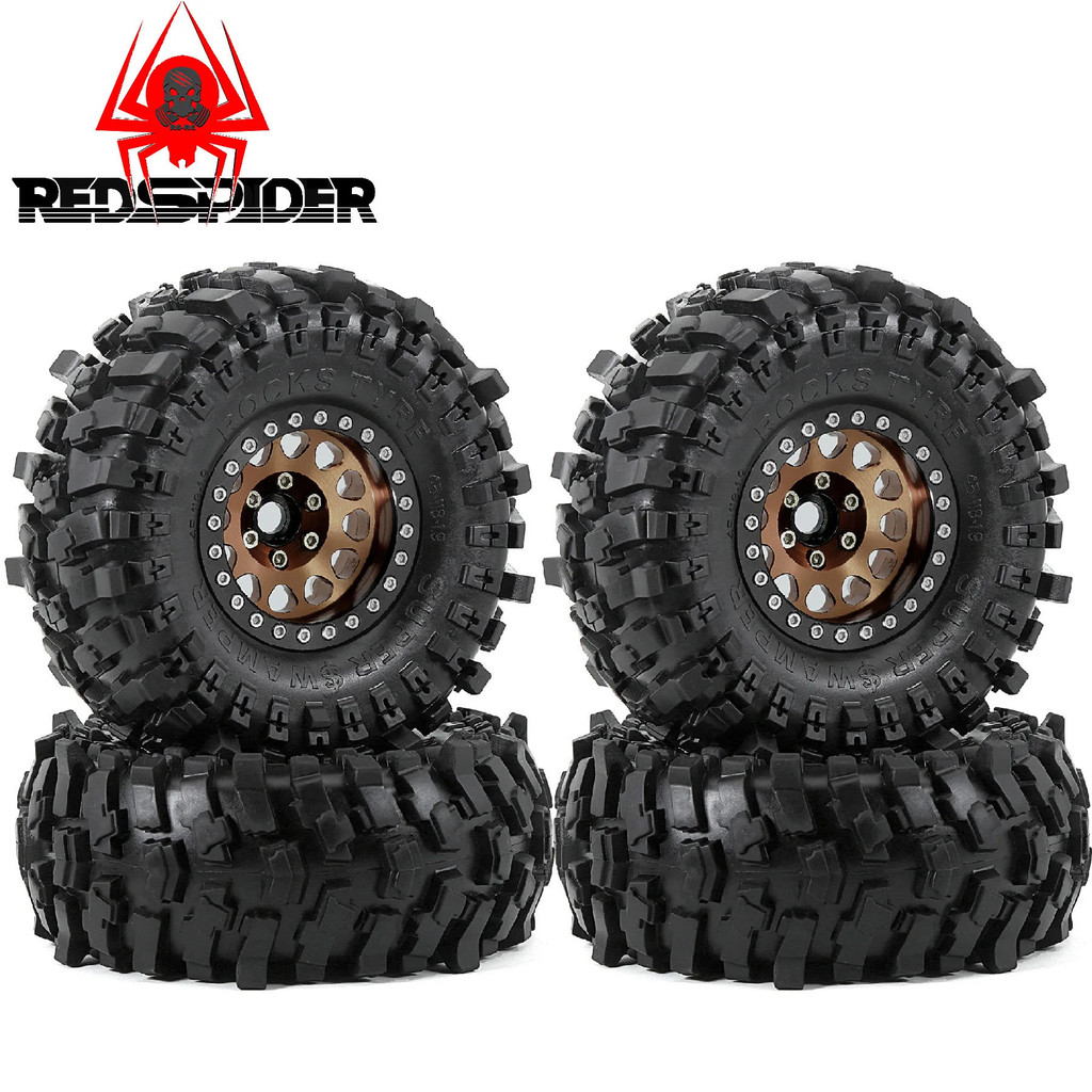 ShareGoo1.9 RC 1.9 Pneus de chenille en caoutchouc OD 110 mm Pneu compatible avec Axial SCX10 90046 Redcat Gen8 RC4WD D90 TF2 MST 1/10 RC Crawler Fit 1.9 Beadlock Jantes ShareGoo1.9 RC 1.9 Pneus de chenille en caoutchouc OD 110 mm Pneu compatible avec Axial SCX10 90046 Redcat Gen8 RC4WD D90 TF2 MST 1/10 RC Crawler Fit 1.9 Beadlock Jantes