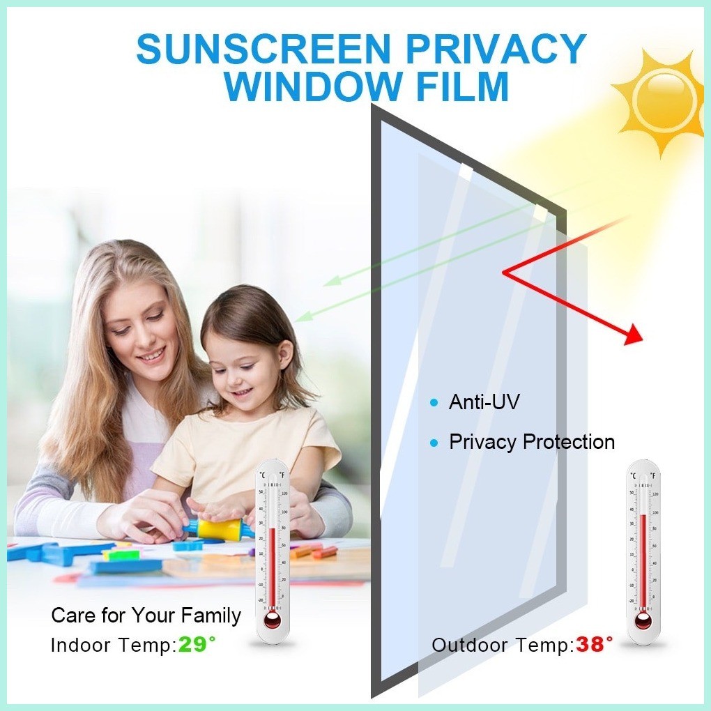 Brico Mirror Solar Reflective Window Film Reflective Glass Sticker One ...