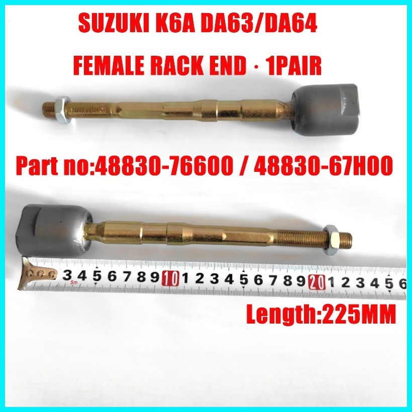 1Pair RACK END FEMALE TYPE 225MM Suzuki K6A DA63/DA64 (Female rack end ...