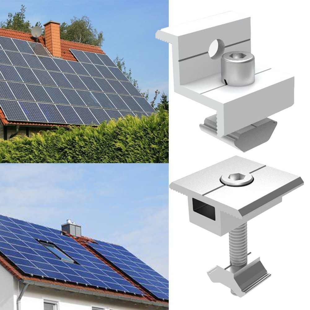 Yafexgood.ph ️Solar Module Holder End Medium Clamp 30-35MM Kit Solar ...