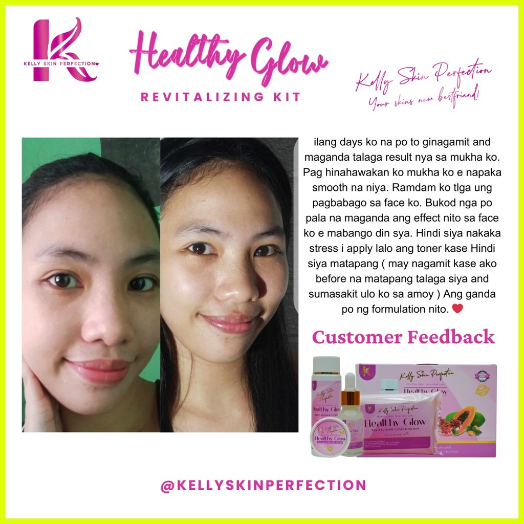 KELLY SKIN PERFECTION HEALTHY GLOW REVITALIZING KIT GLASS SKIN DARK ...
