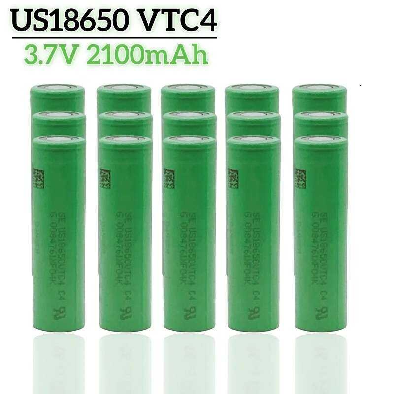 682 1 100% Original 3.7V 18650 Vtc4 2100Mah Lithium Rechargeable ...
