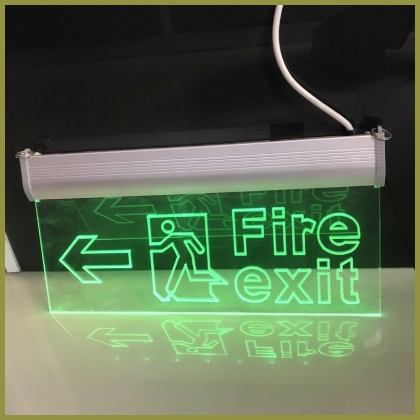 ♠ ☃ 【COD & Ready】 Rechargeable Exit Fire Exit emergency light ...