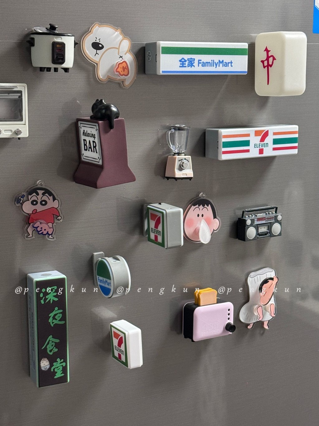 711 Refrigerator Sticker Convenience Store Night Light Family Luminous ...