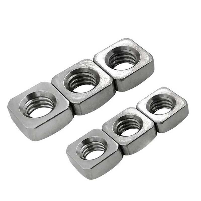 steel 304 stainless 316 square nut piece square rectangular nut screw ...