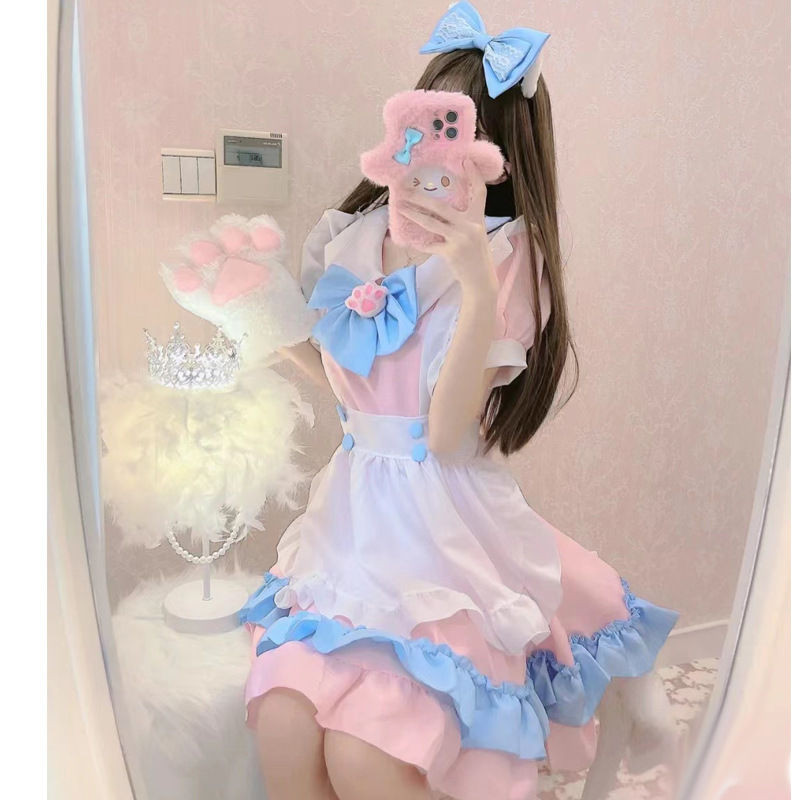 Japanese Maid Cute lolita Skirt Girl Anime Maid Costume cosplay ...