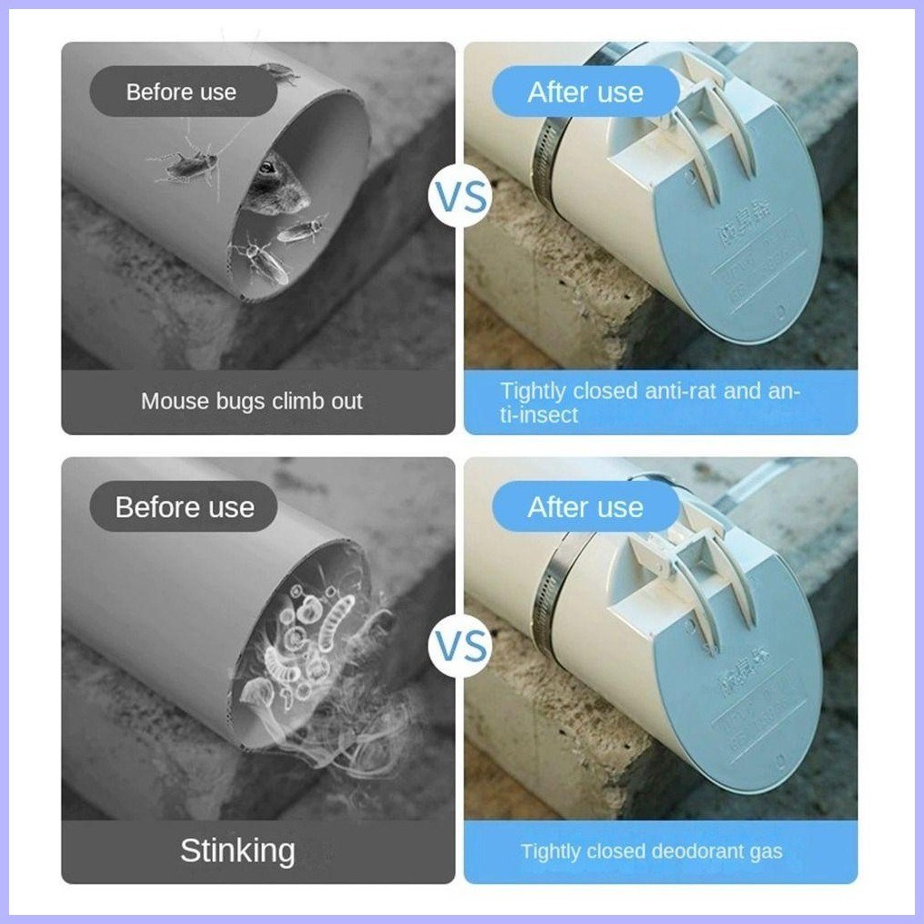 Drainage Pipe Floor PVC Pipes Drains Anti Odor Insect-proof Roof Cover ...