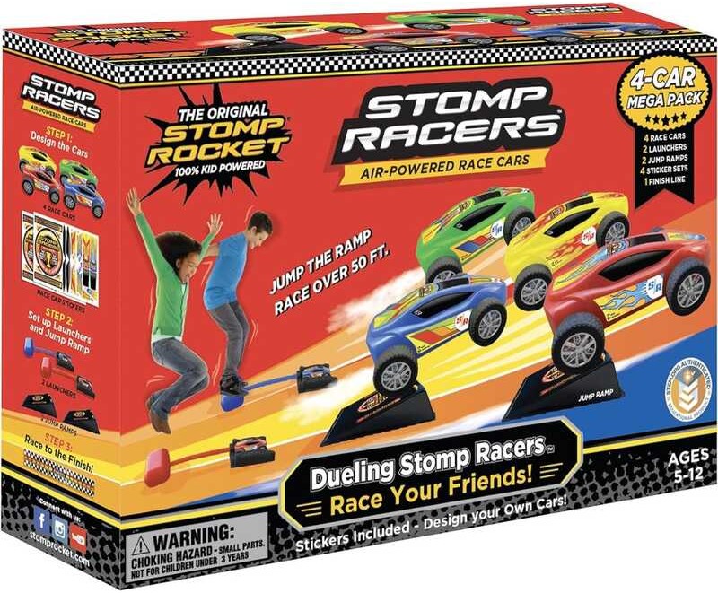 Air Powered Race Cars By Rocket, 4 Car Mega Pack Dueg Stomp Racers ...