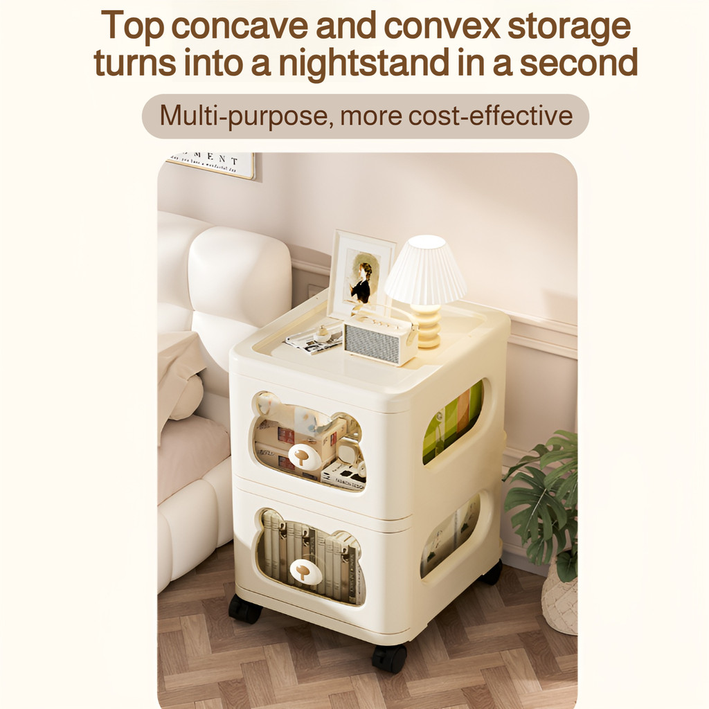 Multi-layer storage rack multi-function household storage cabinet ...