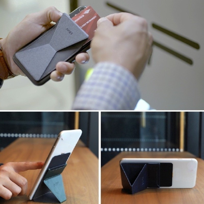 MOFT X Phone Holder Adhesive Type Phone Stand,with Card Slot,Portable